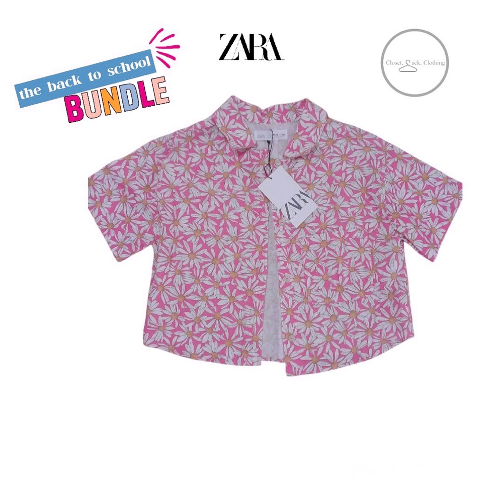 Zara Kids Tropical Crop Top Size 13-14